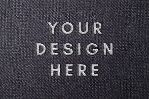 高质感布料刺绣LOGO样机