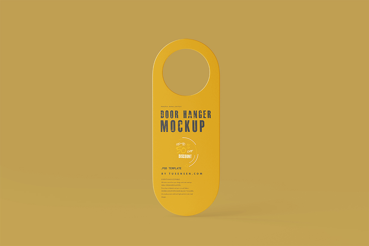 高质感酒店名宿复古金属门把手挂牌样机5组插图1