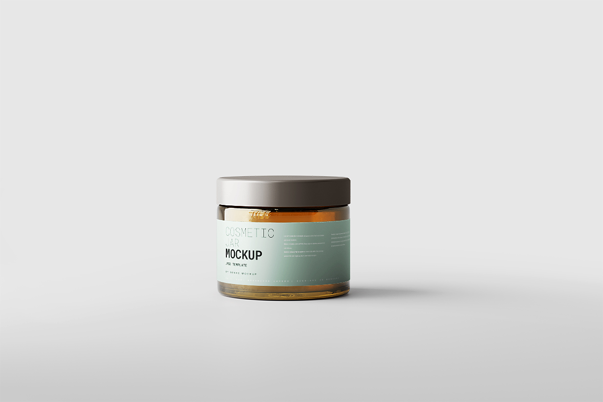 高质感护肤品面霜罐乳液罐样机5组插图1