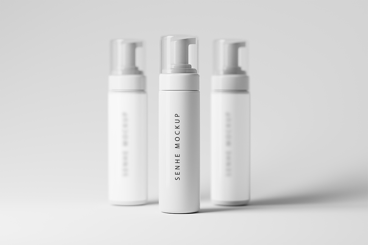 高质感剃须膏洗面奶按压瓶样机8组插图3