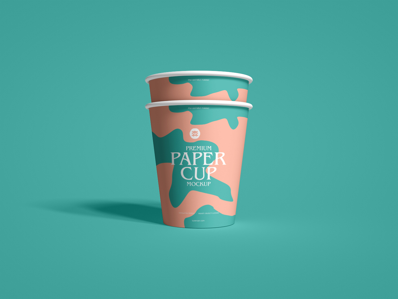 高质感一次性纸杯样机插图