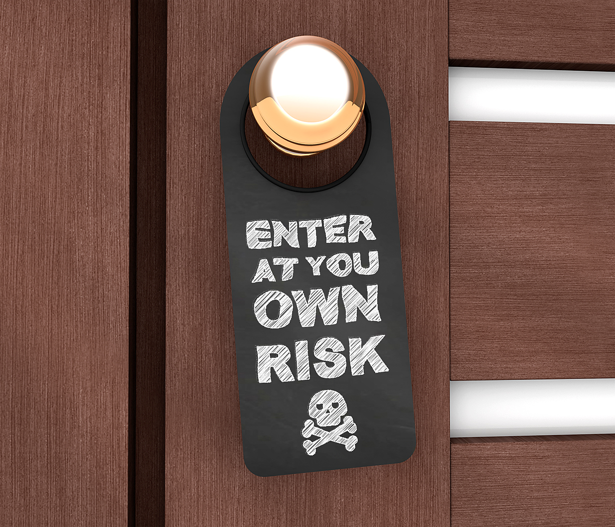 酒店名宿金属门把手挂牌样机4组插图