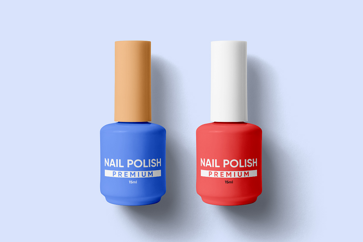 化妆品指甲油瓶样机插图