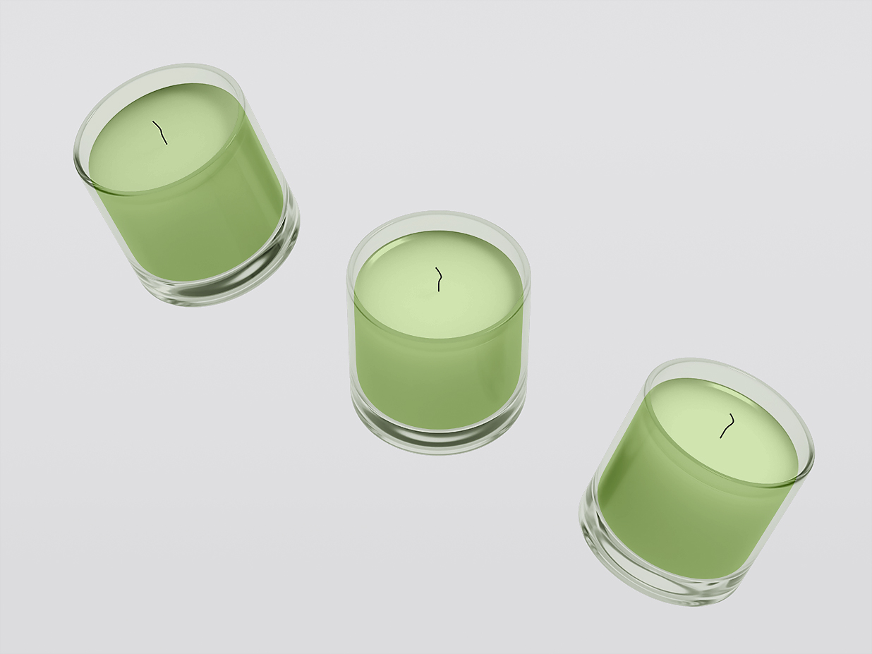 香薰蜡烛罐样机插图