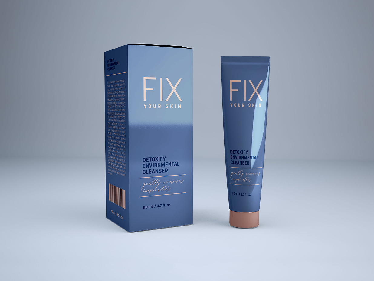 高质感洗面奶软管样机插图