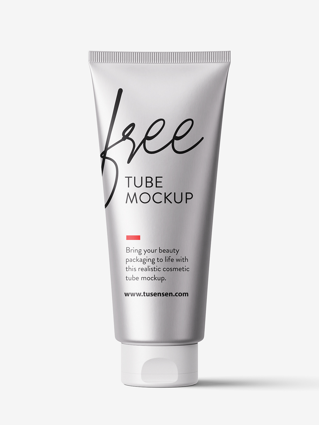 高质感金属洗面奶软管样机4组插图