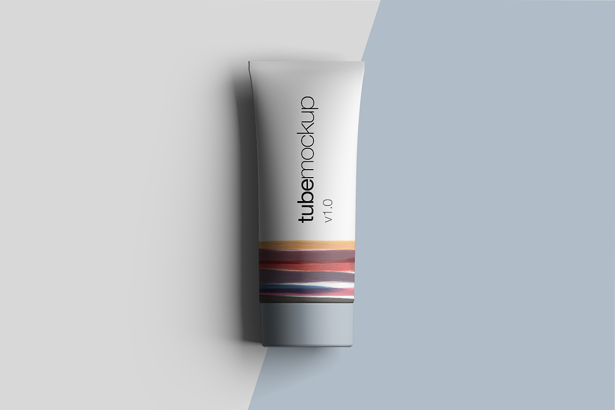 高质感洗面奶软管样机插图