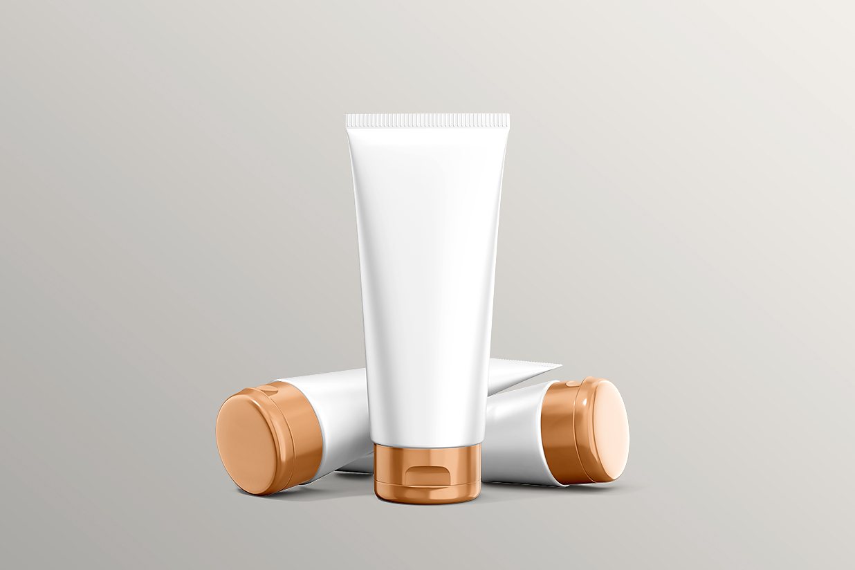 洗面奶软管样机插图