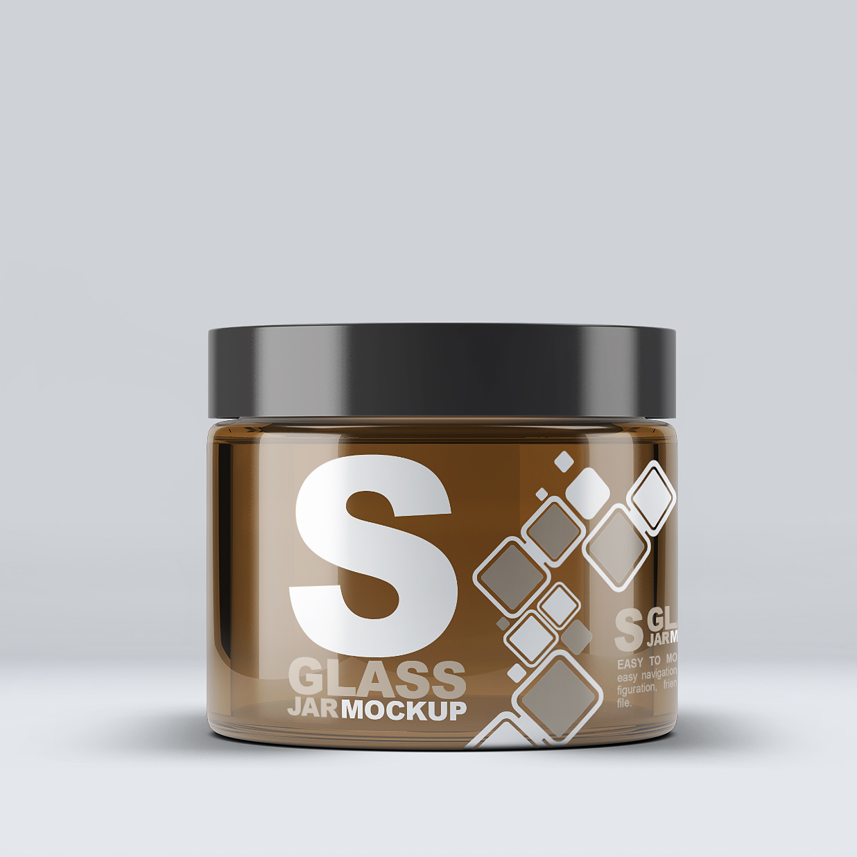 面霜玻璃罐样机8组插图