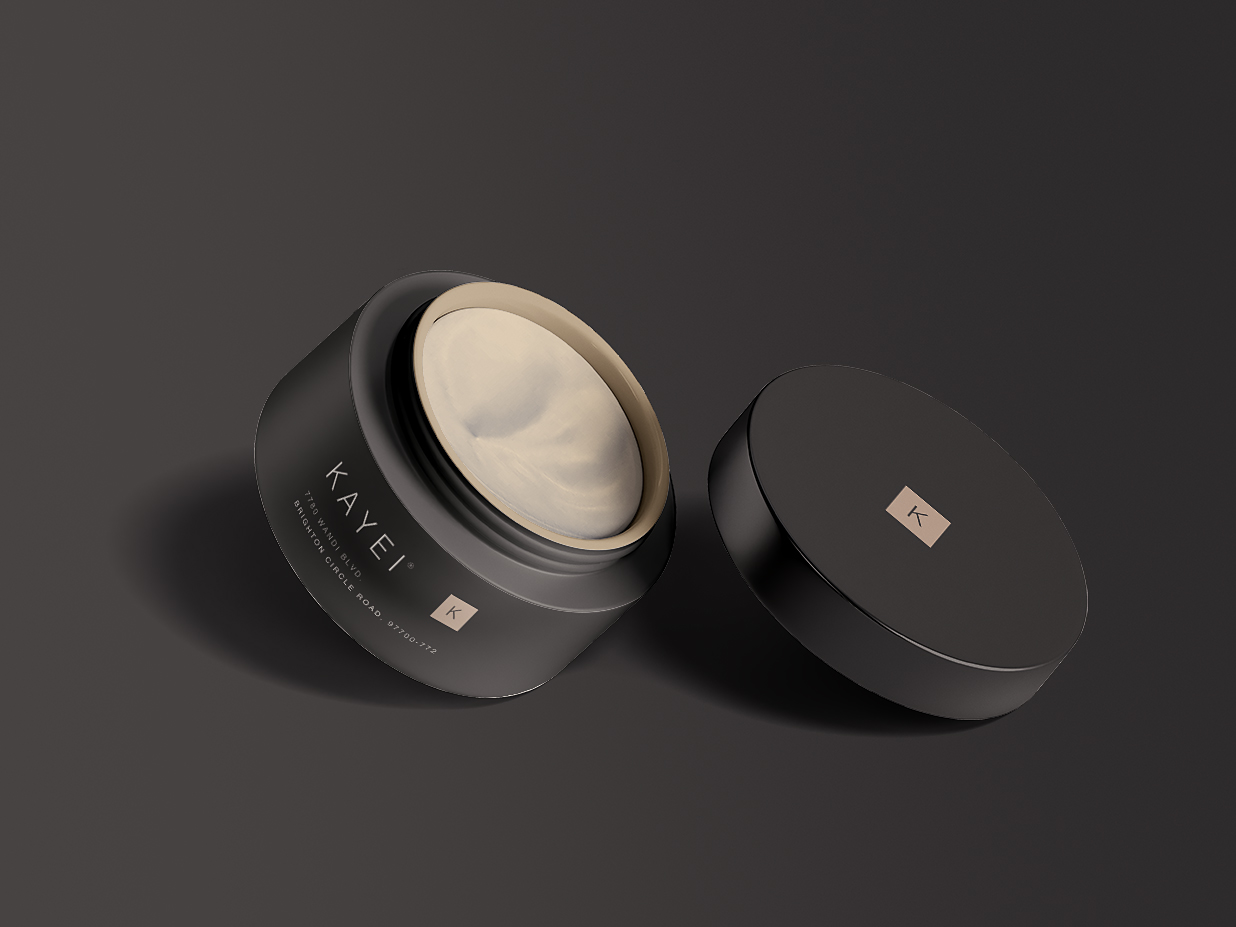 高级面霜罐乳液罐样机插图