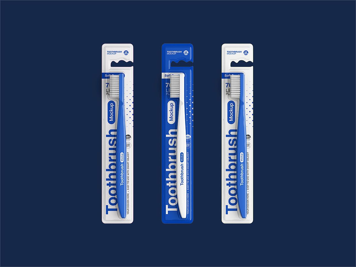 牙刷包装样机2组插图