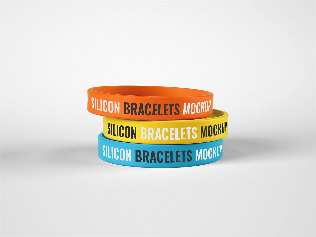 潮流硅胶运动手环腕带样机6组插图