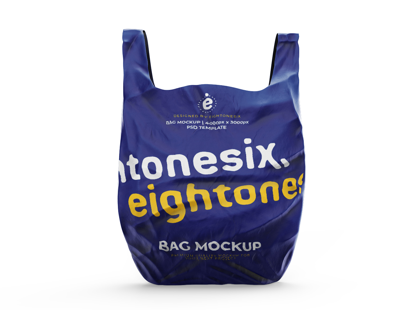 手提塑料袋样机插图