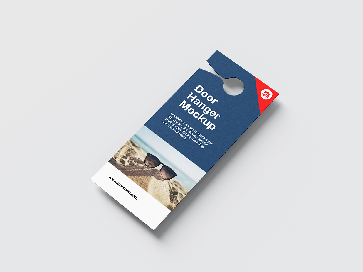 酒店名宿门把手挂牌样机4组插图1