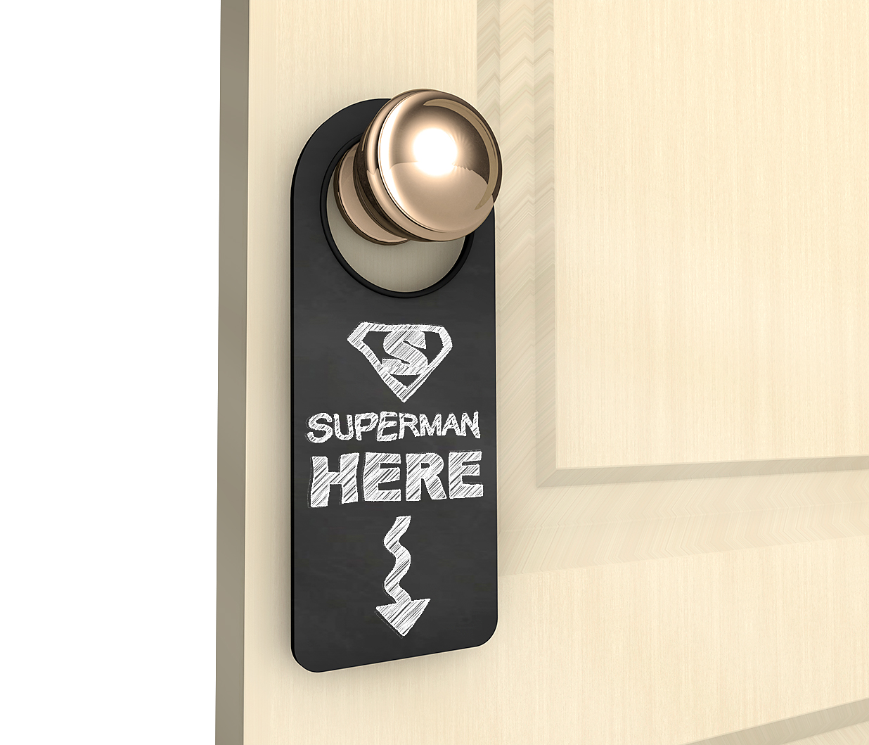 酒店名宿金属门把手挂牌样机4组插图1