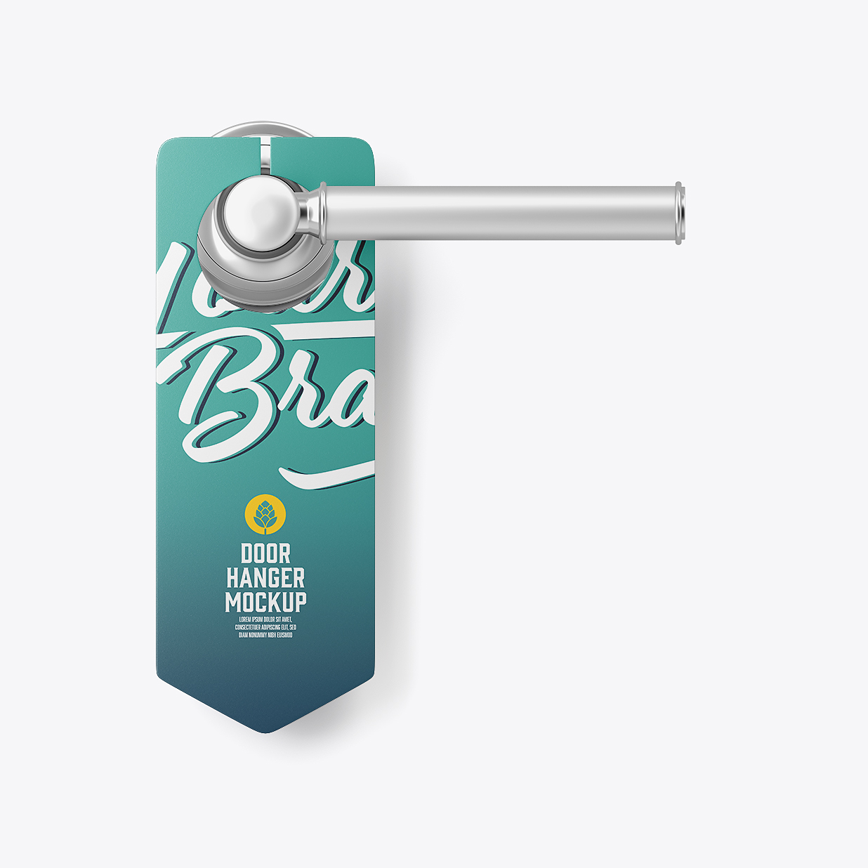 酒店名宿金属门把手挂牌样机4组插图1