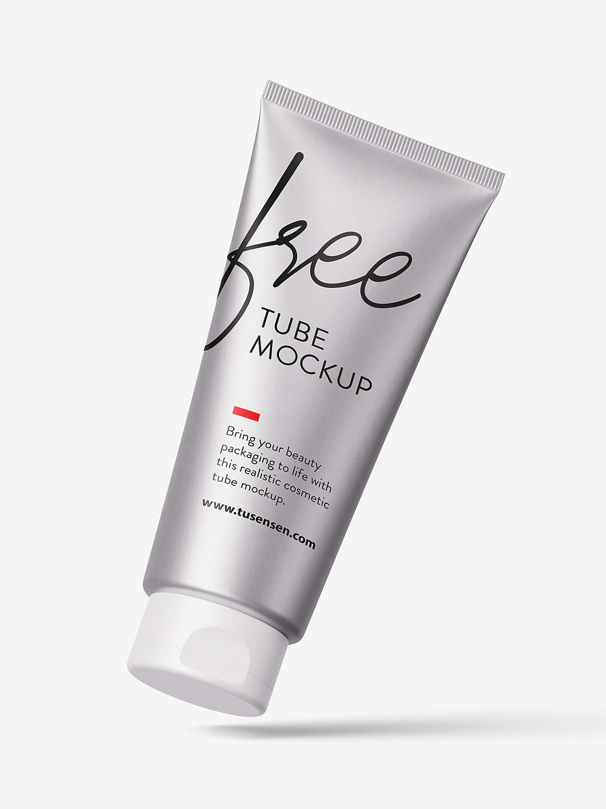 高质感金属洗面奶软管样机4组插图1