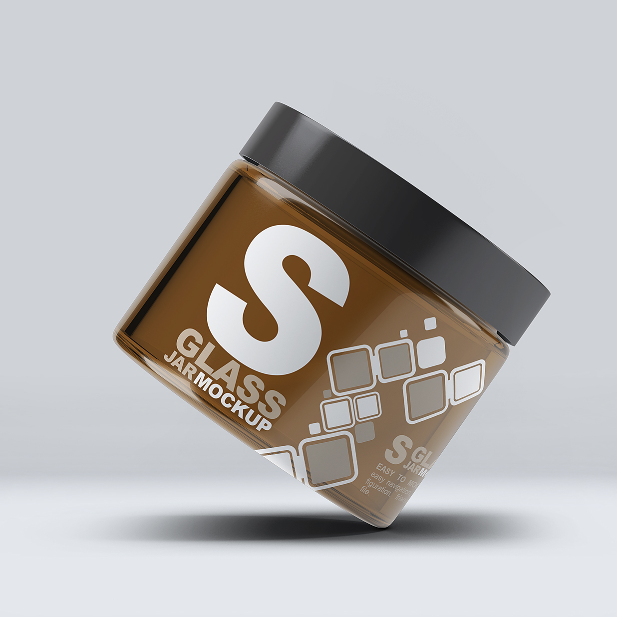 面霜玻璃罐样机8组插图1