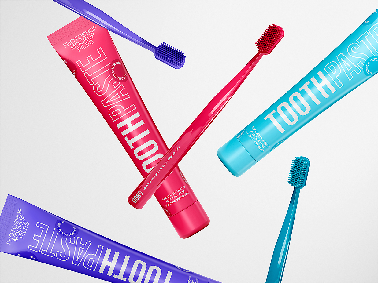 牙刷牙膏组合样机4组插图1