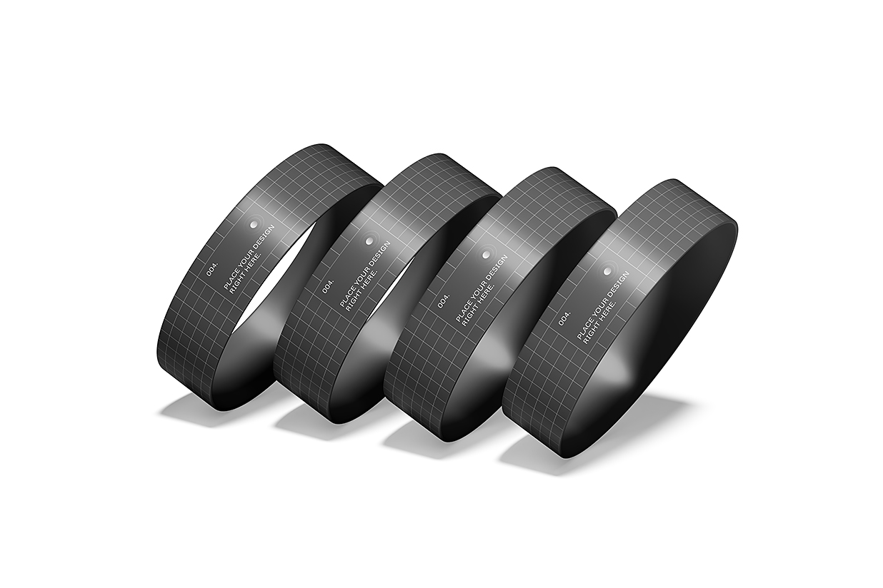 硅胶手环腕带样机3组插图1