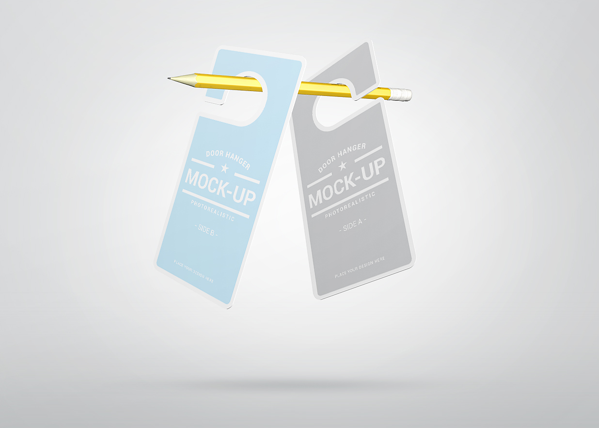 酒店名宿门把手挂牌样机6组插图3