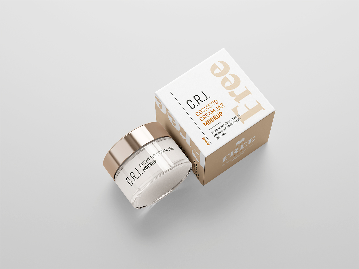 高质感护肤品面霜罐乳液罐样机3组插图2