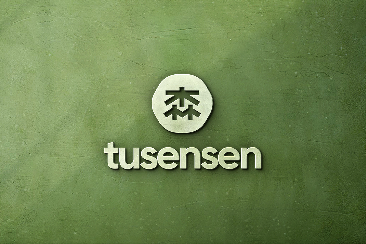 绿色墙面立体LOGO样机插图