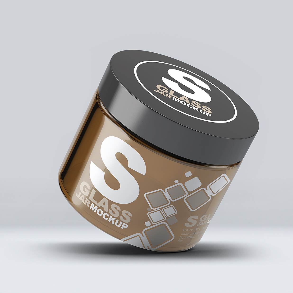 面霜玻璃罐样机8组插图3