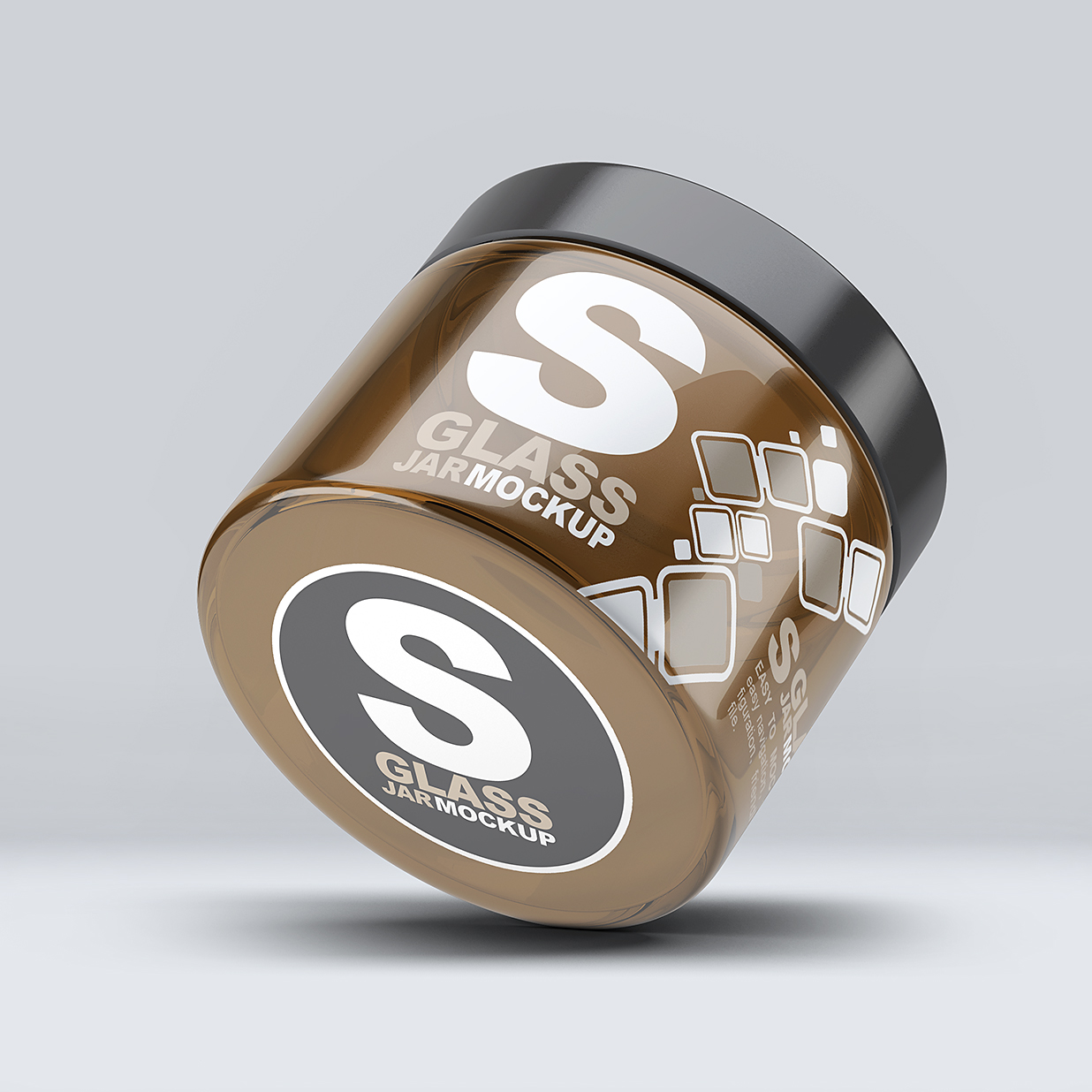 面霜玻璃罐样机8组插图4