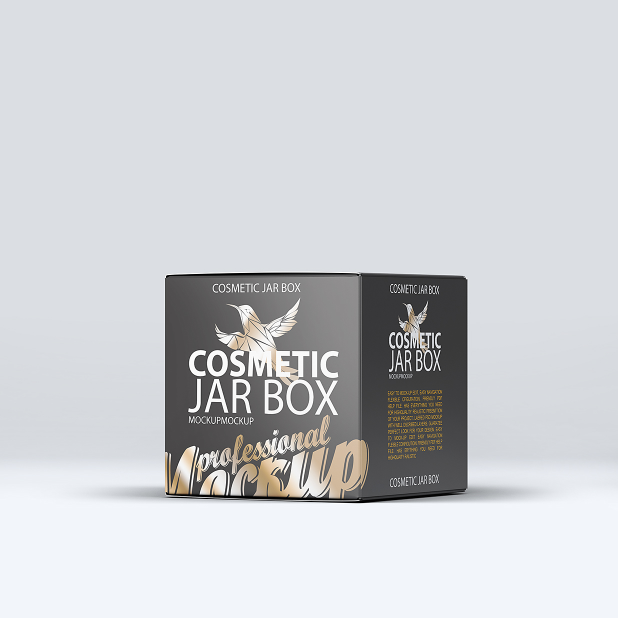 高质感面霜罐和包装盒样机9组插图4