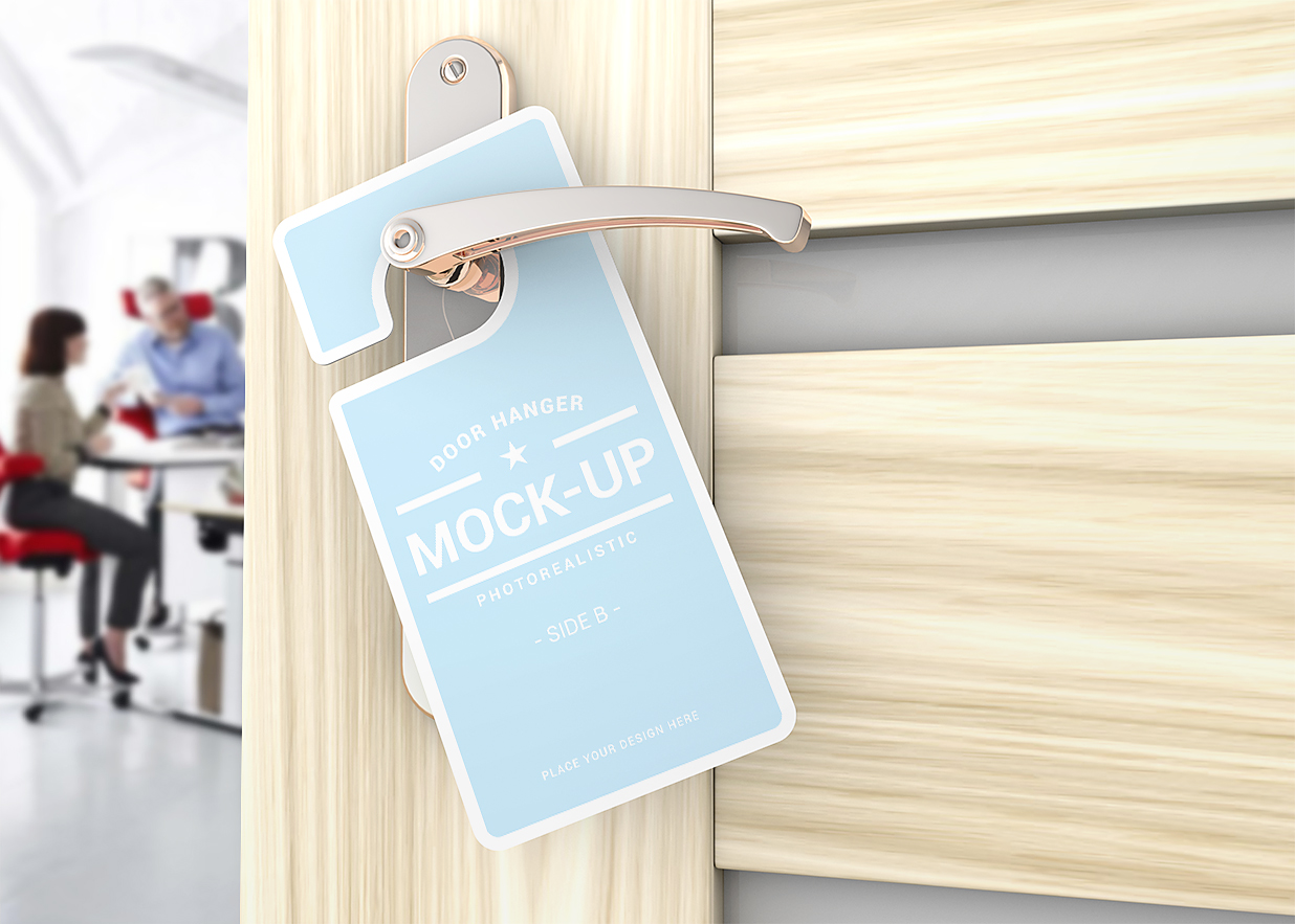 酒店名宿门把手挂牌样机6组插图