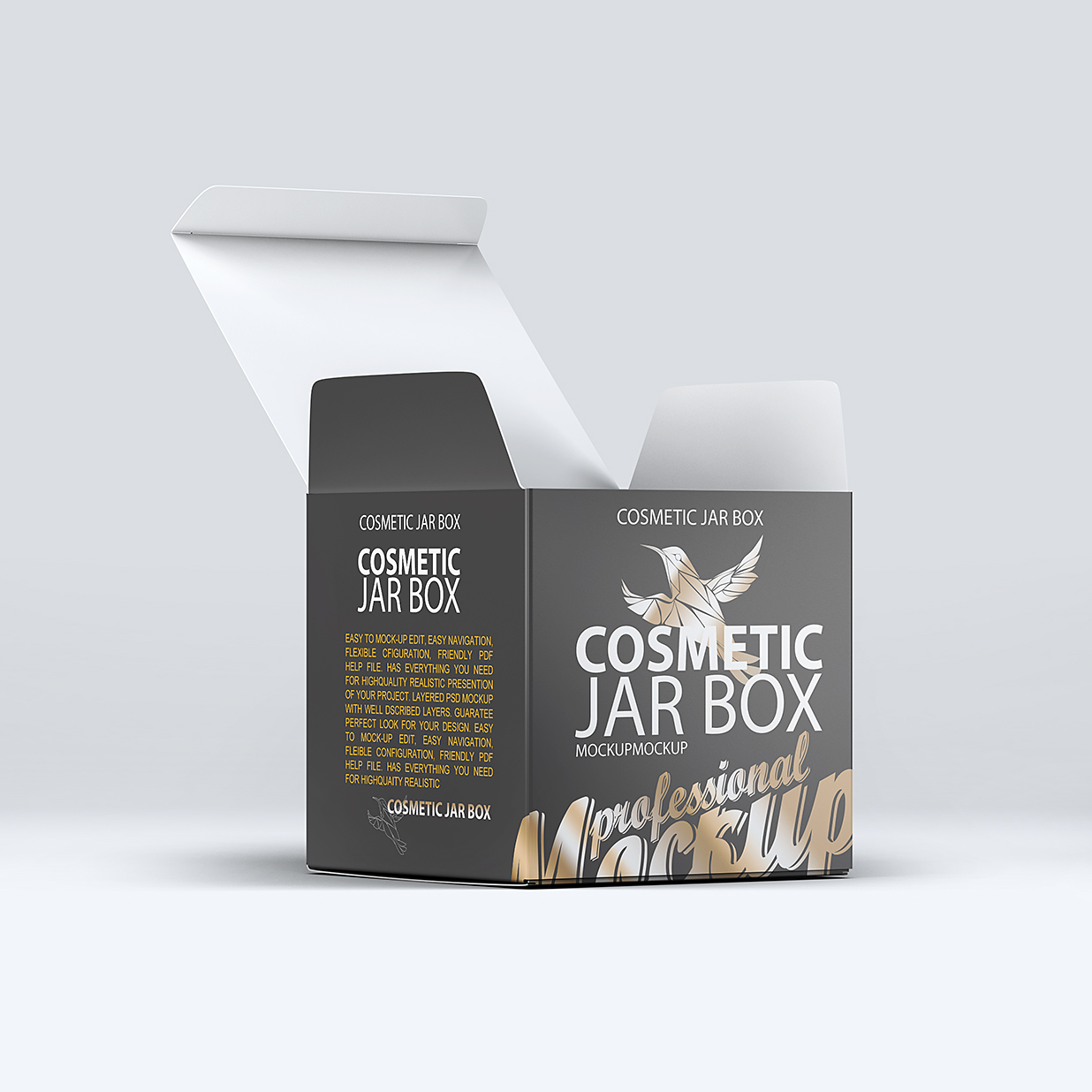 高质感面霜罐和包装盒样机9组插图6