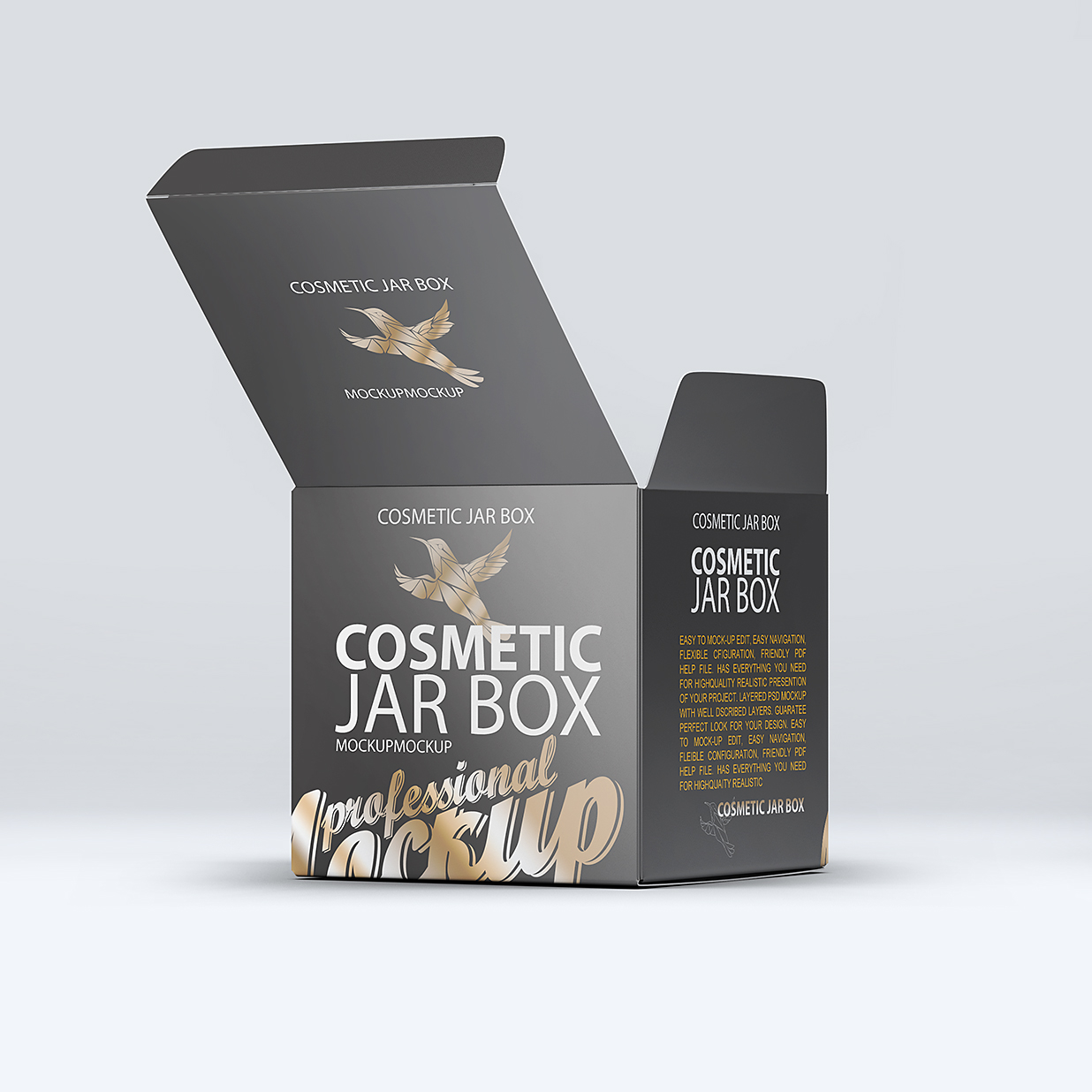 高质感面霜罐和包装盒样机9组插图7