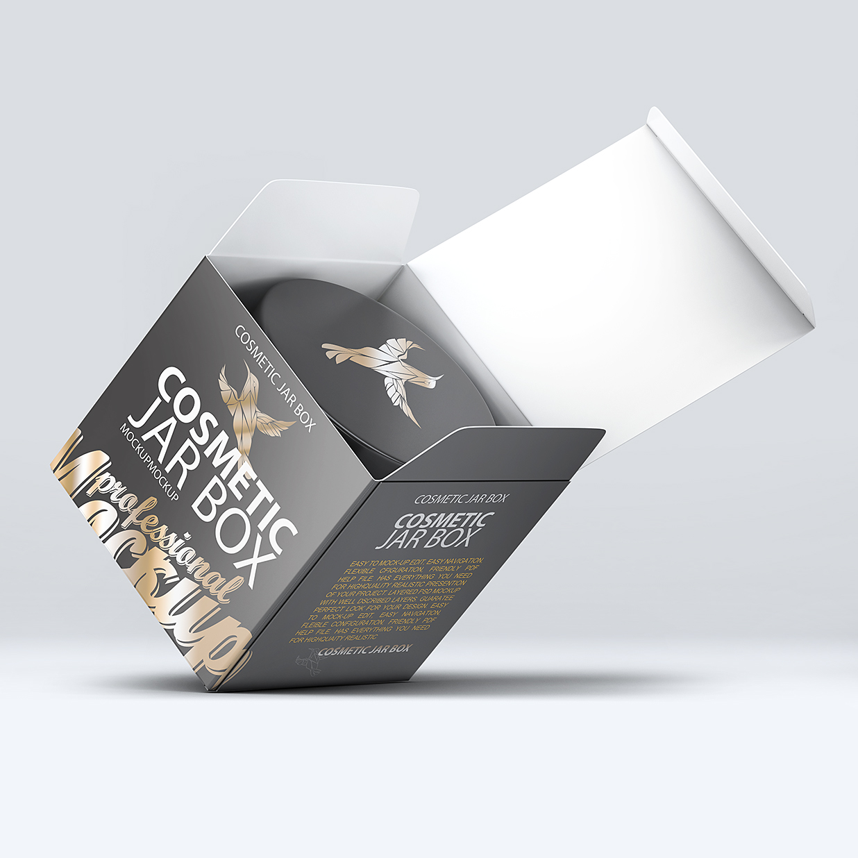 高质感面霜罐和包装盒样机9组插图8