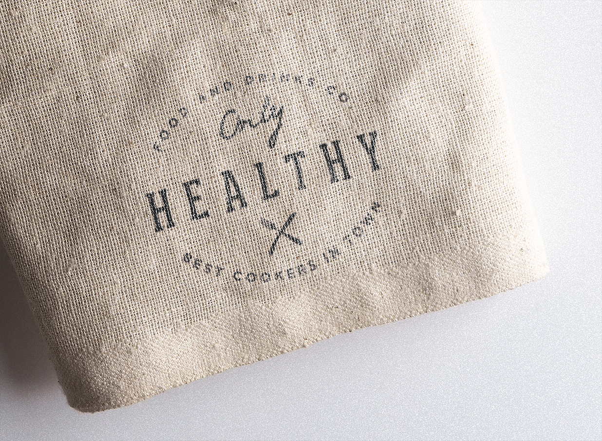 高质感麻布印花LOGO样机插图