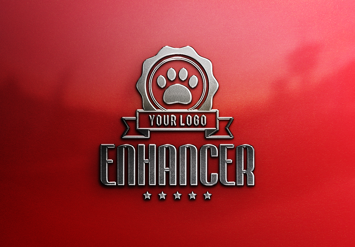 高质感哑光磨砂金属LOGO样机插图