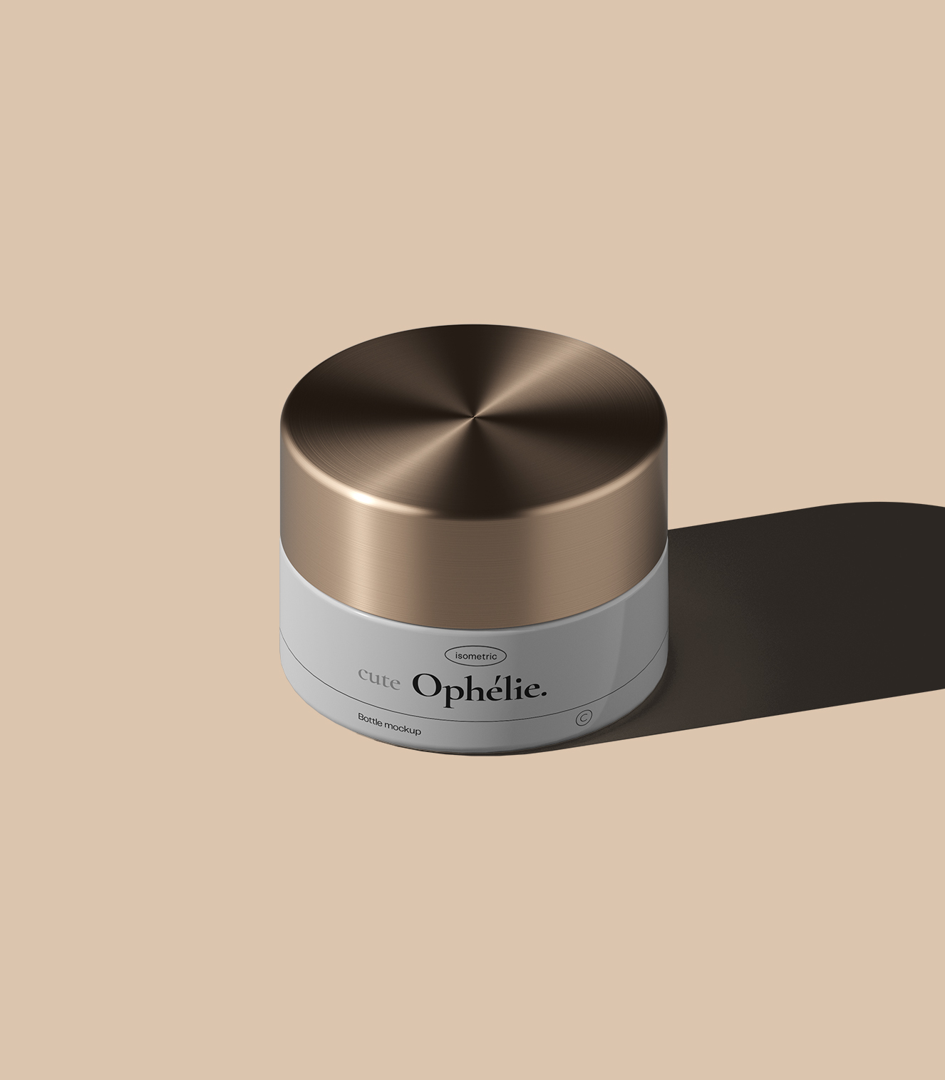 金属质感盖子面霜样机插图