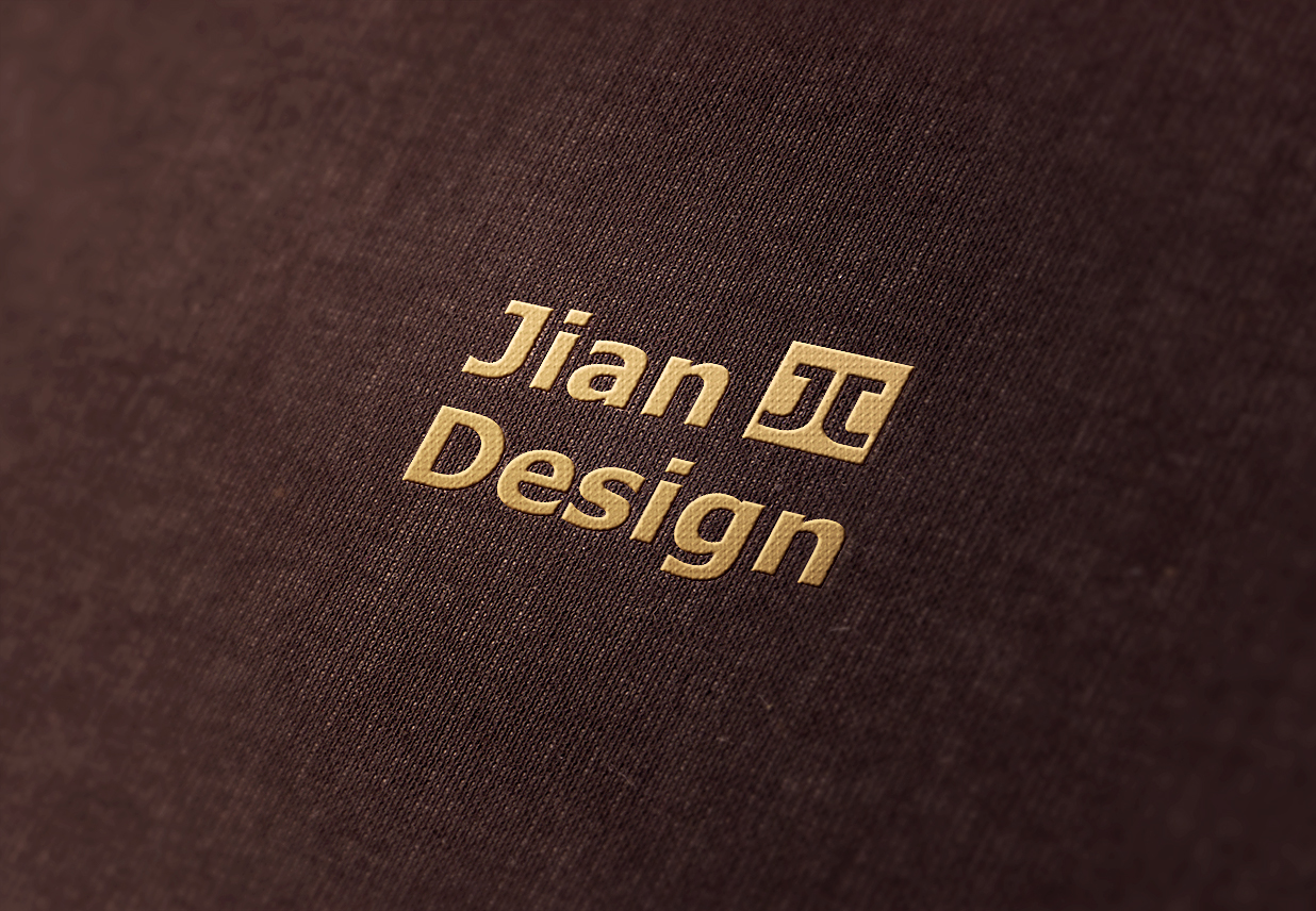 针织面料烫金LOGO样机插图