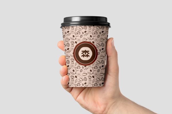 拿在手上咖啡杯饮品杯样机