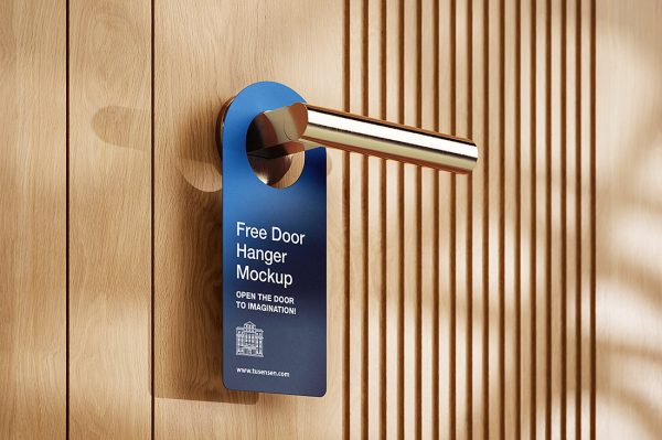 高质感酒店名宿金属门把手挂牌样机3组