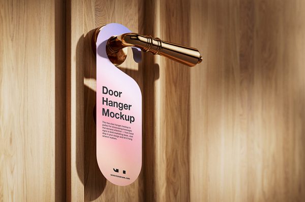 高质感酒店名宿金属门把手挂牌样机3组