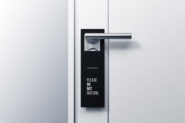 高质感酒店名宿金属门把手挂牌样机