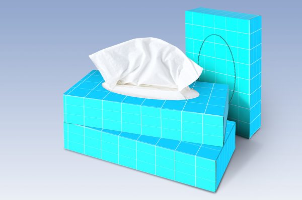 餐巾纸卫生纸抽纸盒样机