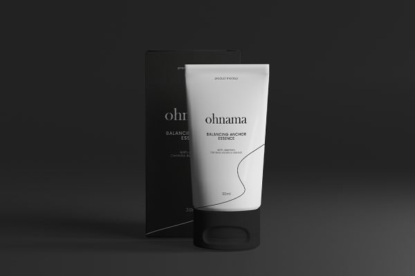 高质感洗面奶软管包装盒样机