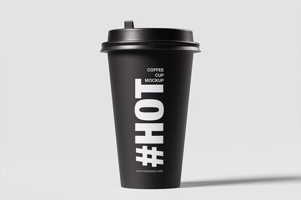 高质感奶茶杯咖啡杯饮品杯纸杯样机6组