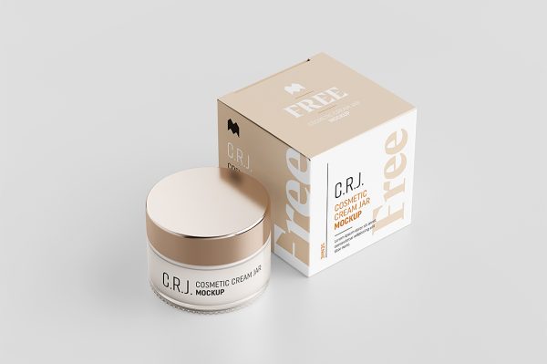 高质感护肤品面霜罐乳液罐样机3组