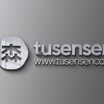 现代感水泥墙面金属材质立体LOGO样机