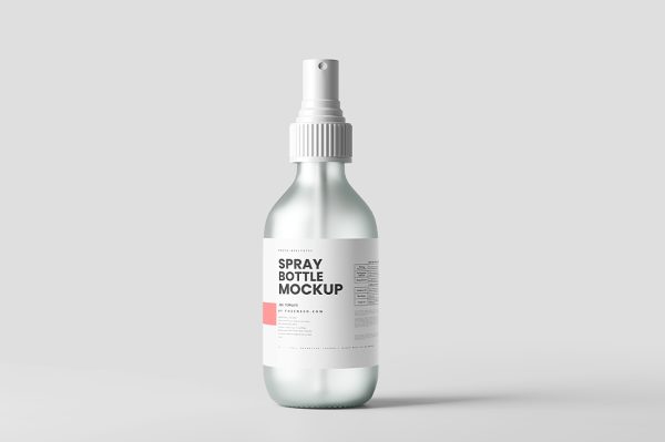 高质感磨砂玻璃喷嘴瓶样机5组