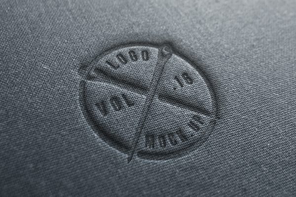 高质感布料压印LOGO样机