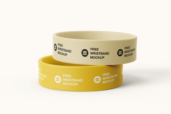 高质感宽硅胶手环腕带样机6组